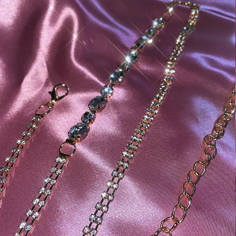 Waist Chain Rhinestone Belly Chains Belt Summer Beach Costume Crystal Body Jewelry For Women And 7883