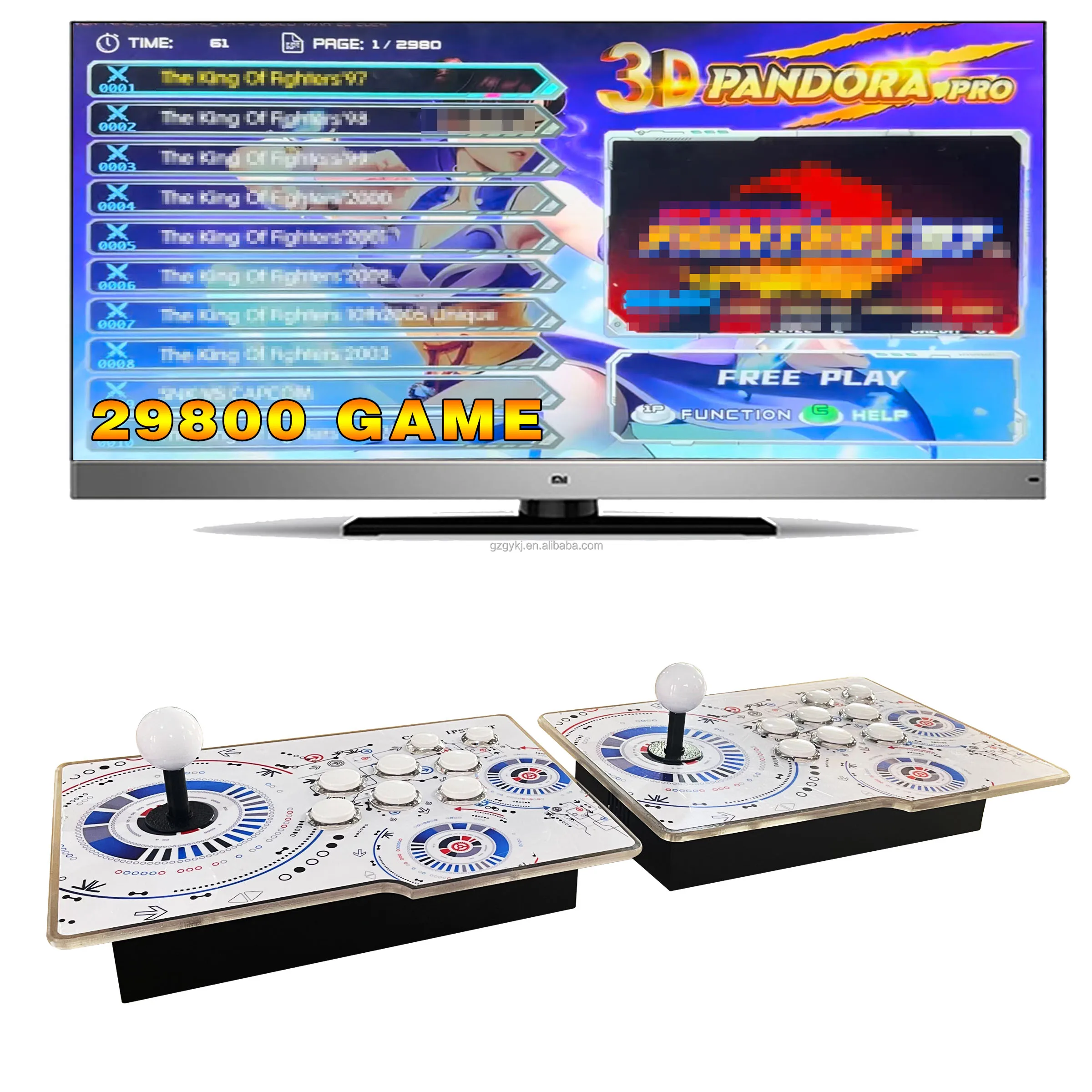 3D Pandora Box S812 Arcade Game Console - 36800 Games, 2-Player