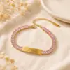 Gold-pink zircon