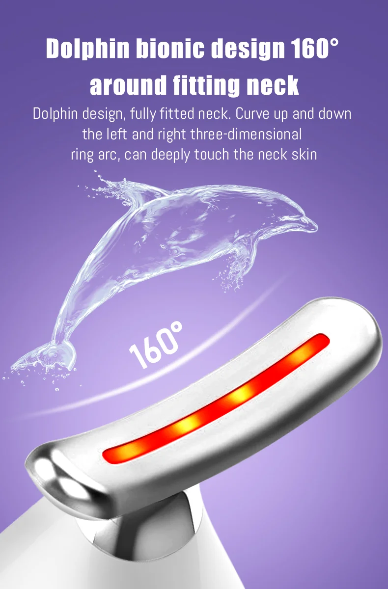2024 Home Use Beauty Vibration Massage Micro Current Beauty Machine Face Lifting Neck Wrinkle Remover Beauty Instruments