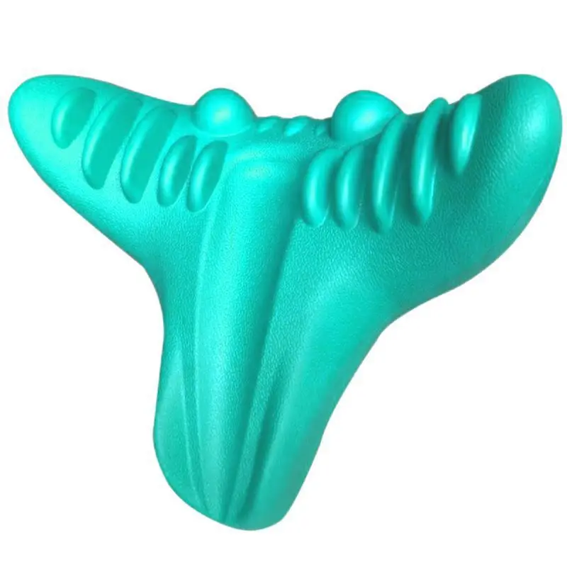 l0093 neck shoulder relaxer pain ease cervical traction device neck massager pillow cushion neck stretcher muscle relax-9