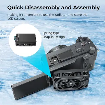 SmallRig TEC Camera Cooling Fan External Cooling System for Sony Mirrorless Cameras Compatible ZV-E1/ZV-E10 detail image