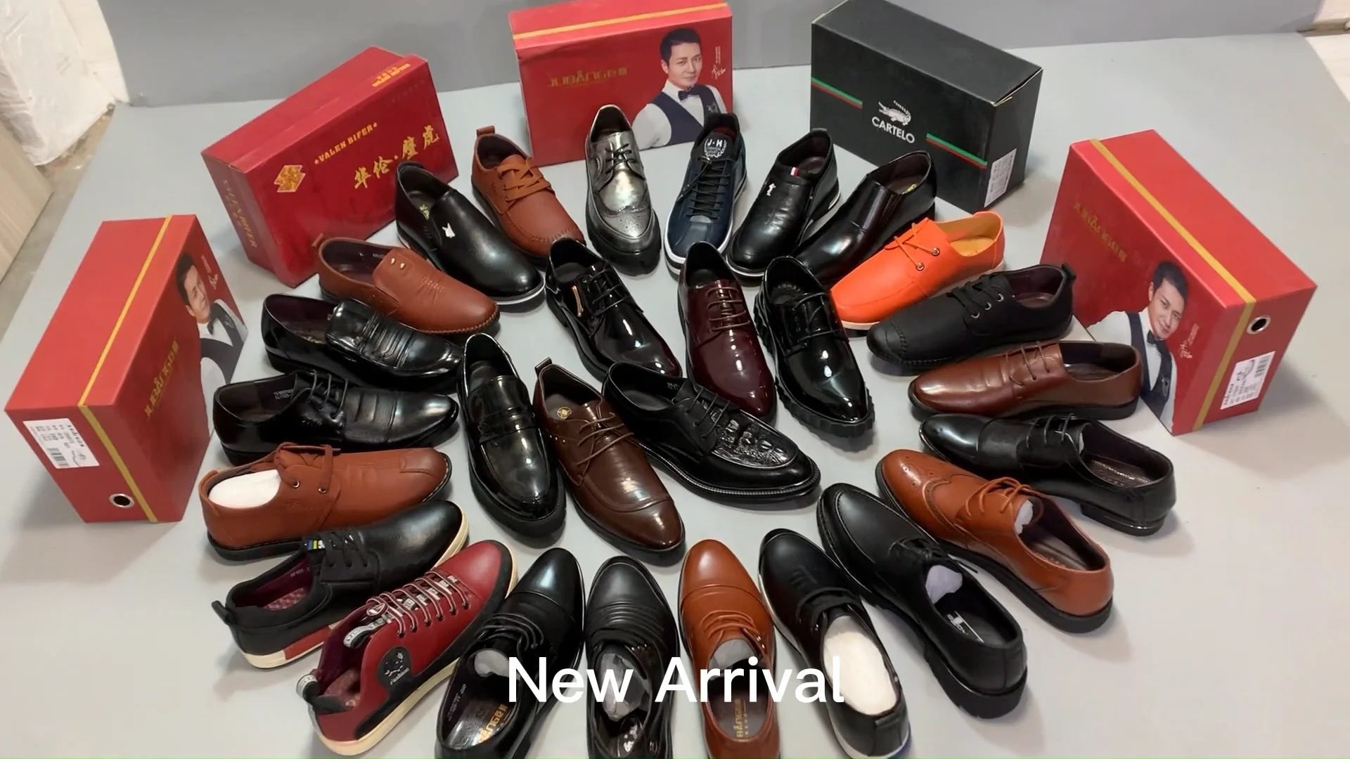 M5301 Used Shoes Factory Wholesale Leather Dress Shoes Warm For Men