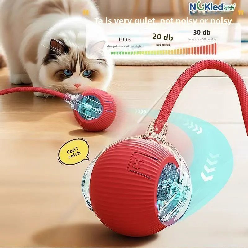 Hot-Selling Automatic Dog Walking Ball Durable Chew Self-Entertainment Pet Toy TikTok Artifact Dog Cat Tug Ball Modern Style