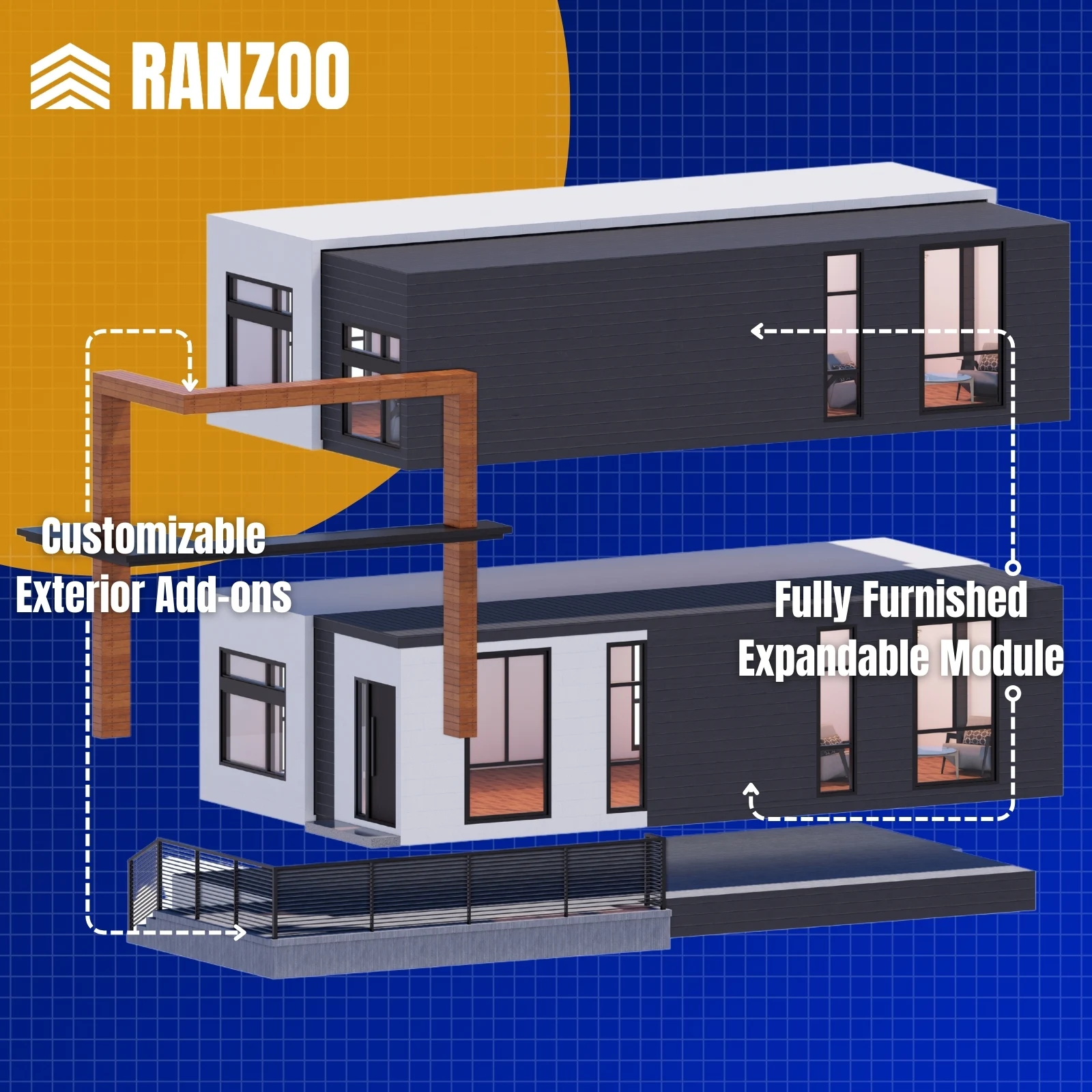 Alibaba.com: 2 Story Modular Home with spacious layout, high-end ...