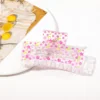 8.5 cm square-floral pink