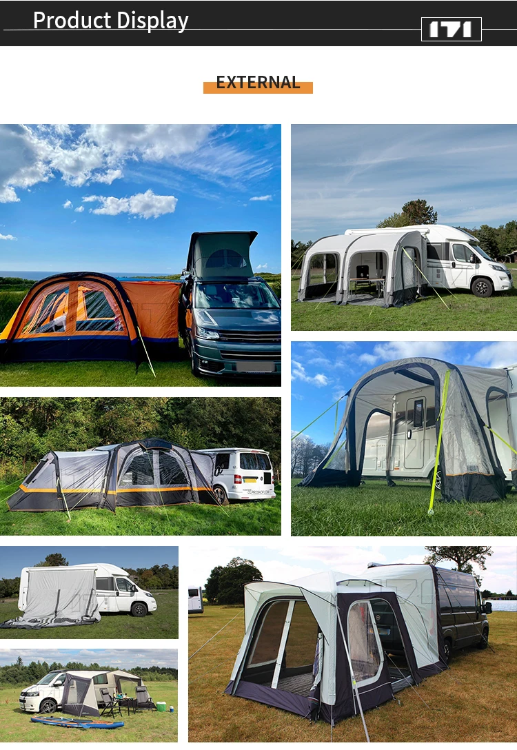 8ft X 6ft Compact Air Awning Tent Room Extension For Caravan Motorhome