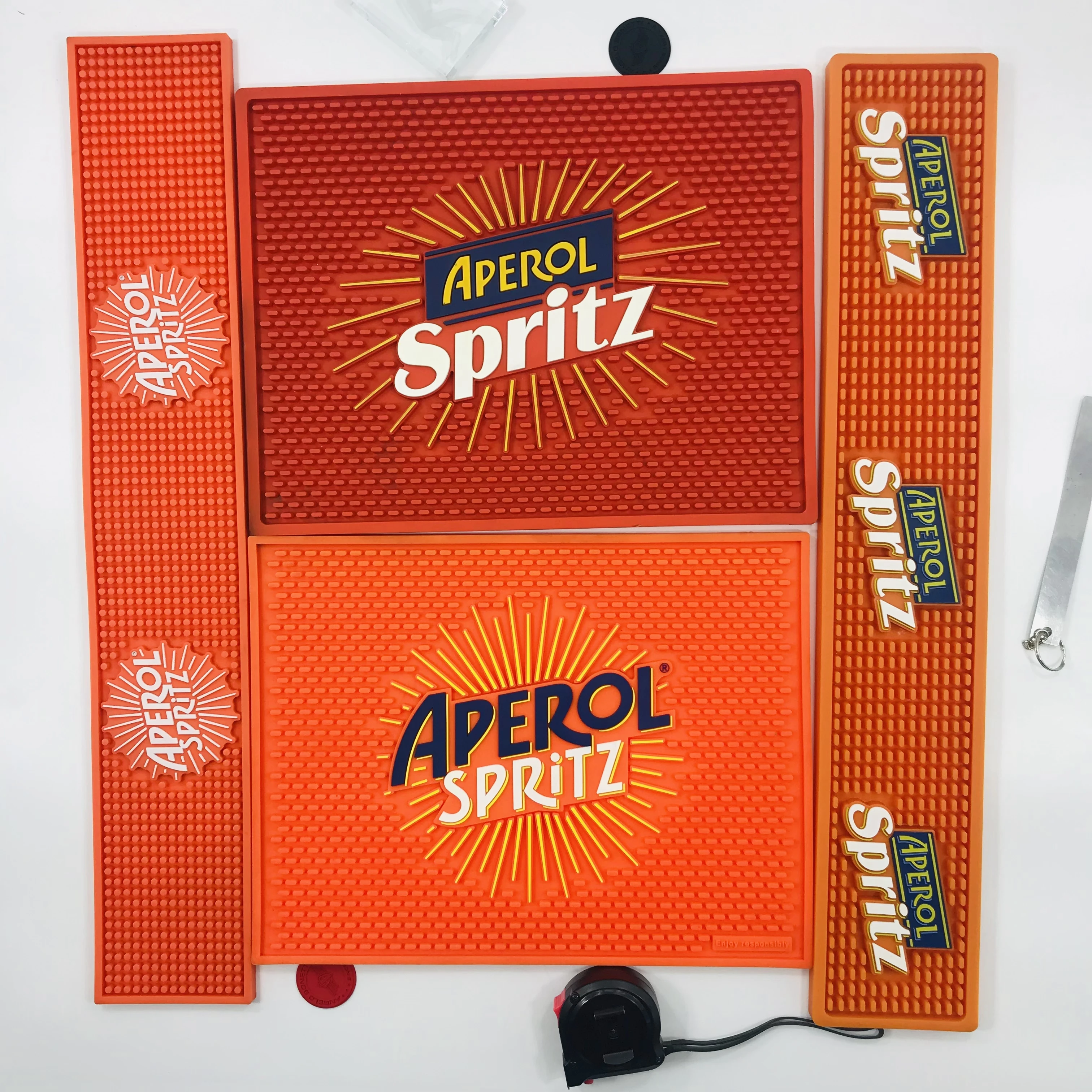 APEROL = Club Soft PVCBar Mat with Logo Embossed