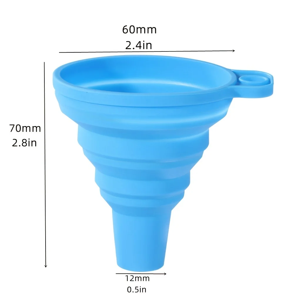 Portable Foldable Extendable Silicone Funnel Ladle Set Hand-Designed Style Plastic Metal Melamine Aluminium Small Food