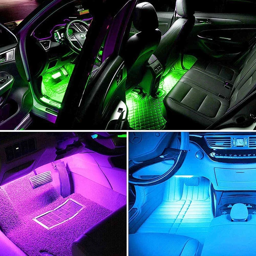 LED アンビエントライト 車内 RGB 64 色 フルカラーストリーマー
