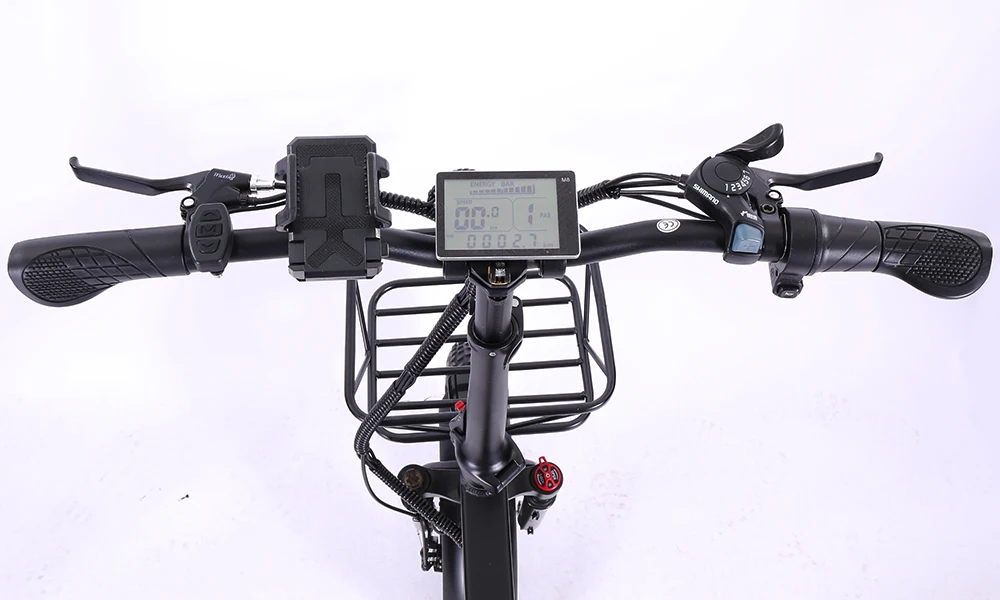 20インチ 前キャリアバスケット付き 電動折りたたみ自転車 Viper