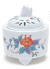 Peinture de pivoine et de bambou, forme cylindrique