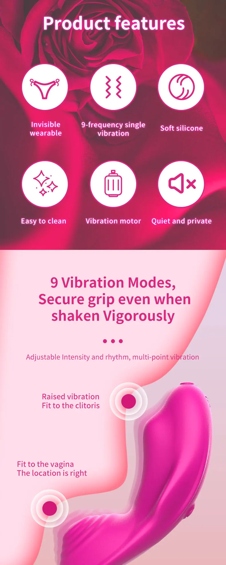 App-controlled wearable egg vibrator with smartphone connectivity for remote frequency adjustment
