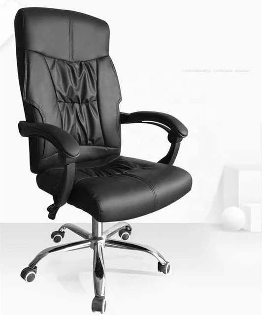 office chairs high back natural brown PU full executive ergonomic leather office chairs