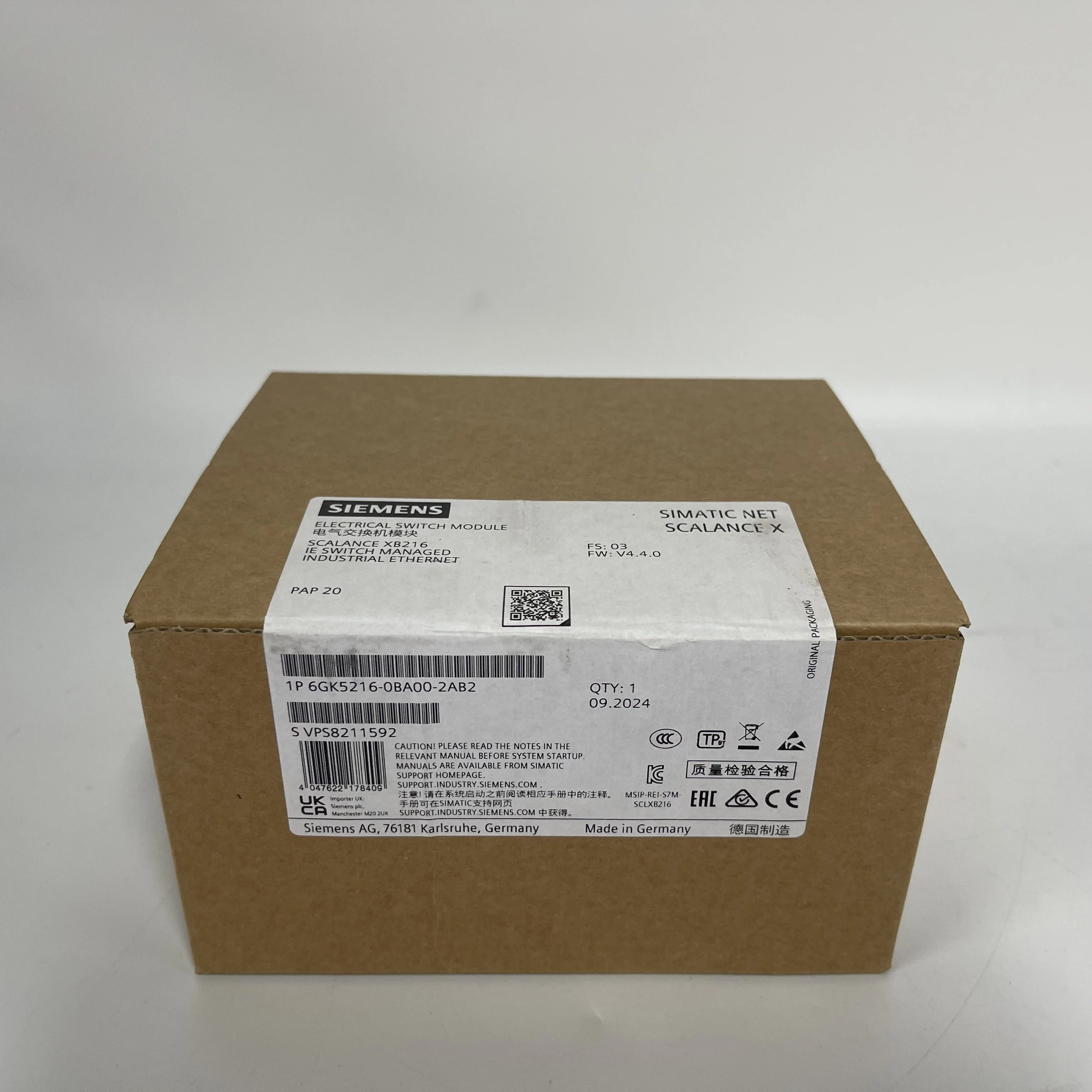 SIEMENS Industrial Ethernet Switch 6GK5216-0BA00-2AB2 SIEMENS Industrial Ethernet Switch 6GK5216-0BA00-2AB2