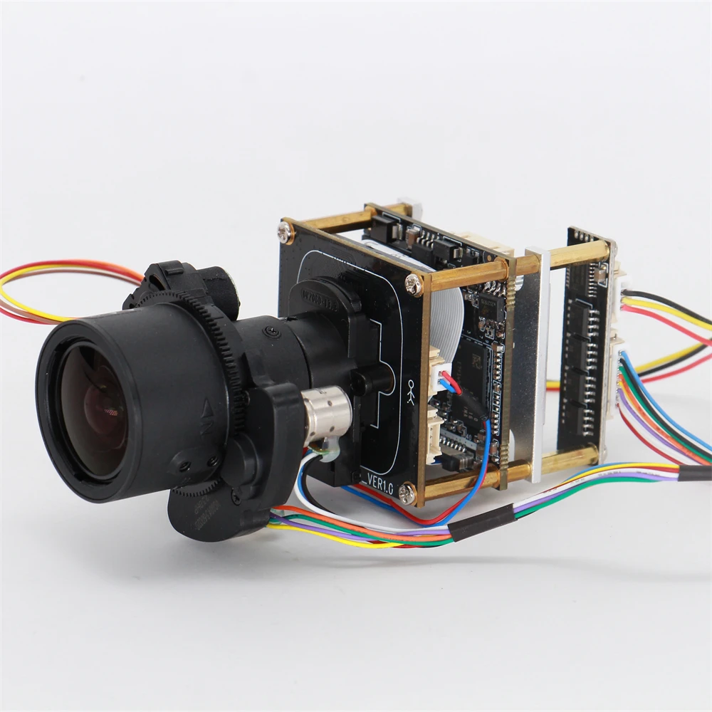 3.6-11mm Motorized Zoom Lens IMX347 Camera Board H.265 4mp