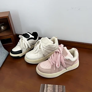 Casual Shoes Splicing Design Canvas Women's Spring New Edition Breathable Lightweight Thick Soled Sports Leisure Board Shoes