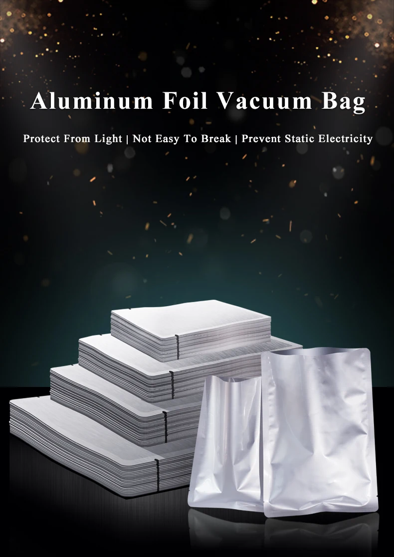Aluminized Mylar Bag Matte Aluminum Foil Vacuum Bag Powder Herb Food