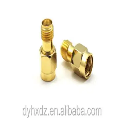 gold-plated 50 ohm sma female to sma male adapter
