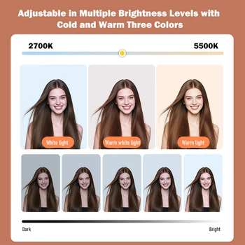 Enujoy Professional 11-inch LED Fill Light Adjustable Color Temperature 3000K-6500K Phone Holder Remote Control Studio detail image