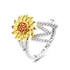 Lettera M con Girasole Dorato