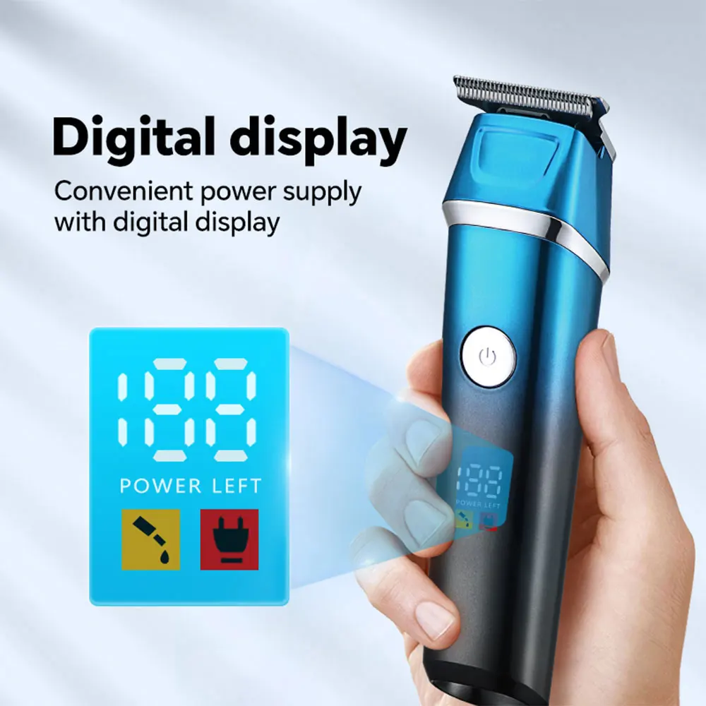 Professional Rechargeable Electric Hair for Clipper with Adjustable Blade Head Household and Hotel Use English Operating factory