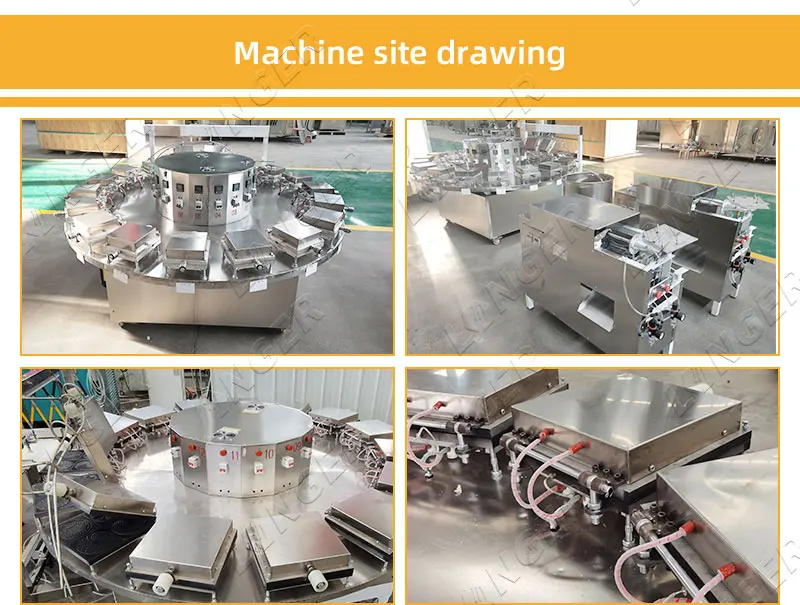 Efficient Stroopwafel Production Line - Crispy Waffle Cones