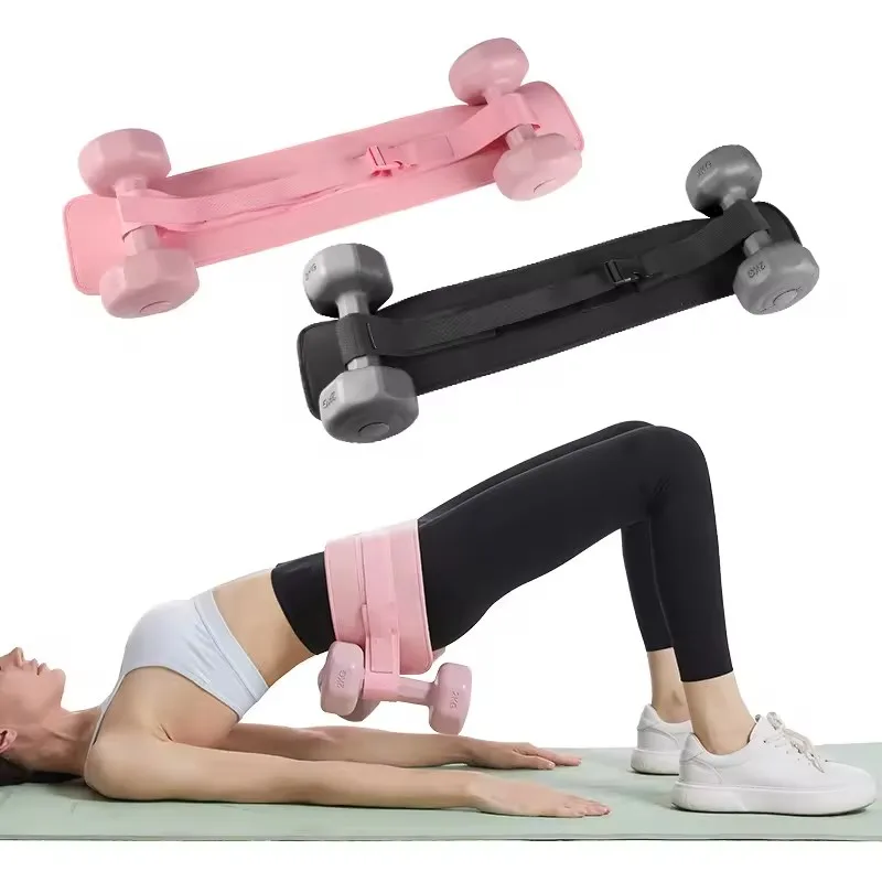 Booty Exercise Hip Thrust Belt for Dumbbells With Padding Easy to Use Wit
