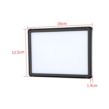 Nicefoto SL-200A LED Video Light Live-streaming Lighting 20W Bi-color 3200-6500K 110-240V 19x13.5x1.4cm CN;GUA 0.65 FCC product image
