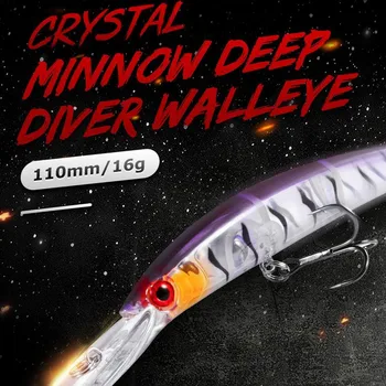 JTLURE Russian Stainless Steel Imitation Growing Tongue Lure Minnow 11cm 16g Artificial Hard Bait Fishing Tackle for Trolling – Minnow – view 2