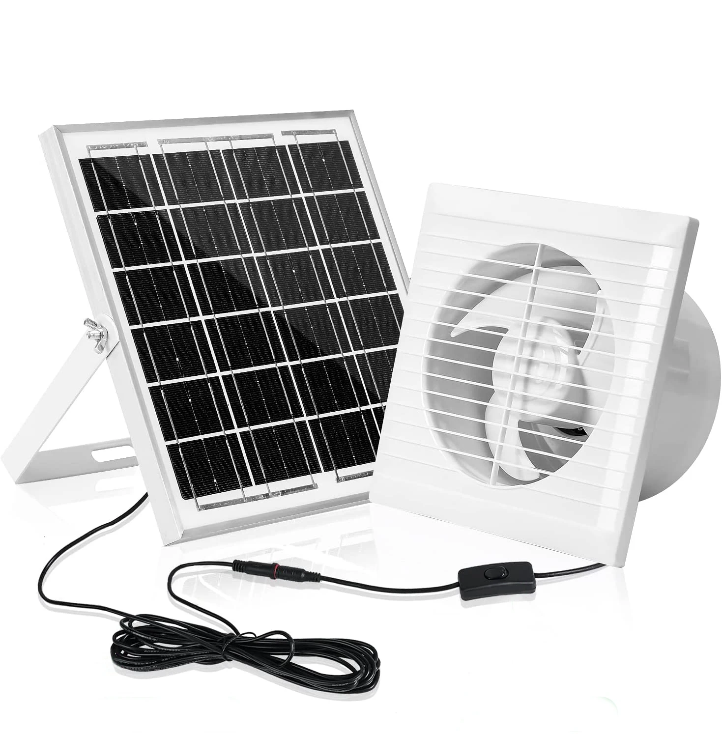 Hole Smoke Exhaust Fan, Solar, DC12V, Wall - detail 24