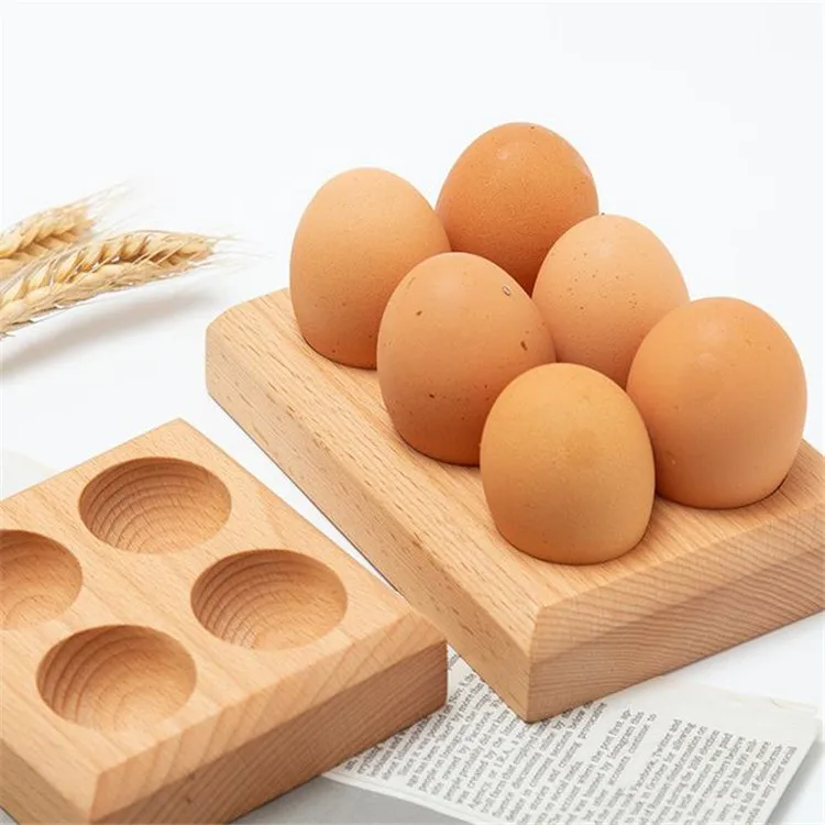 4 сетки 6 Творческий практичный деревянный стеллаж для хранения яиц контейнер лоток