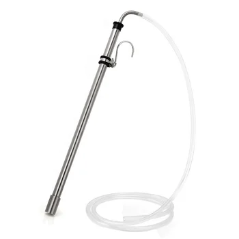 Stainless Steel Beer Siphon With 1M Hose, Siphon Racking Cane Kit,Beer Transfer Tools With Hook For Wine Bucket Carboy Washable