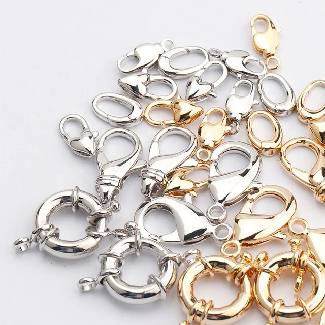 M723   lobster clasp,pass REACH,nickel free,18k gold rhodium plated,charms,jewelry findings components,diy necklace,10pcs/lot