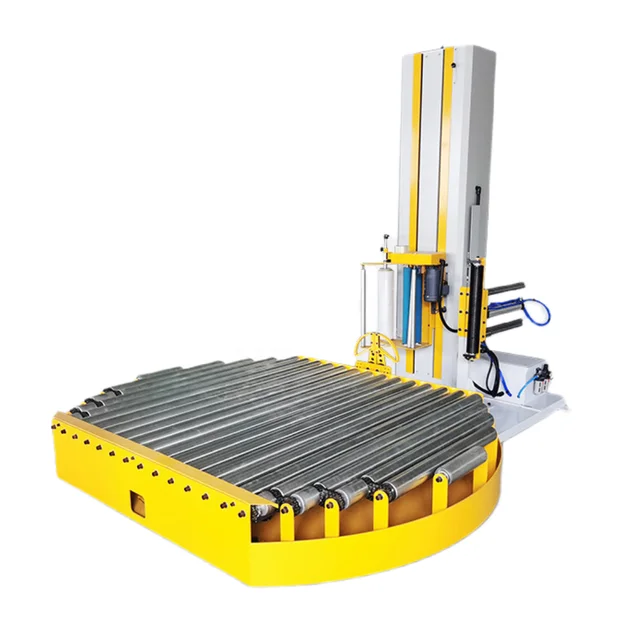 Packing Wrapping Pallet Machine Forklift Enter Turntable