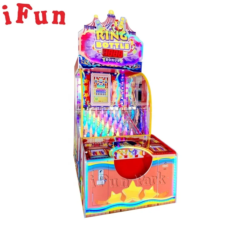 Ifun Coin Operated Ring Bottle Redemption Arcade Trap the Bottle Game Machine