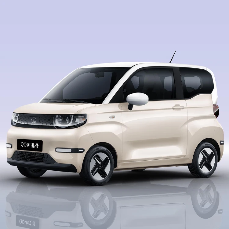 2023 New Car Chery QQ Ice Cream EV 3 door 4 seat Hatchback Long Range 120KM Mini ELectric Cars Chery QQ Ice Cream manufacture