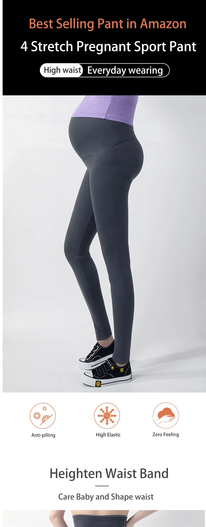 3012 High Waist Pregnancy Pant Maternity Pants/trouser Plus Size