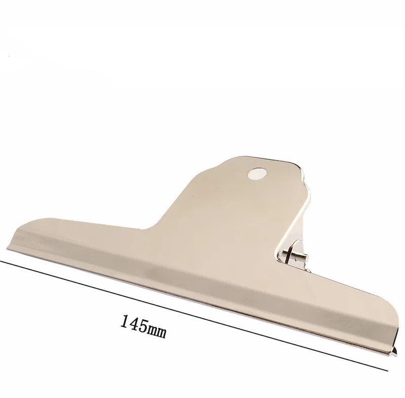 Офисные канцелярские принадлежности 145 мм Прочный из нержавеющей стали горный зажим металлический документ большой Серебряный Большой переплет пружинный напильник cli