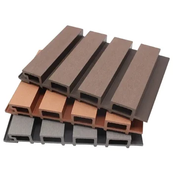 Top Quality Exterior Siding Wood Grain Board Exterior Wall Outdoor Wpc Wall Panel