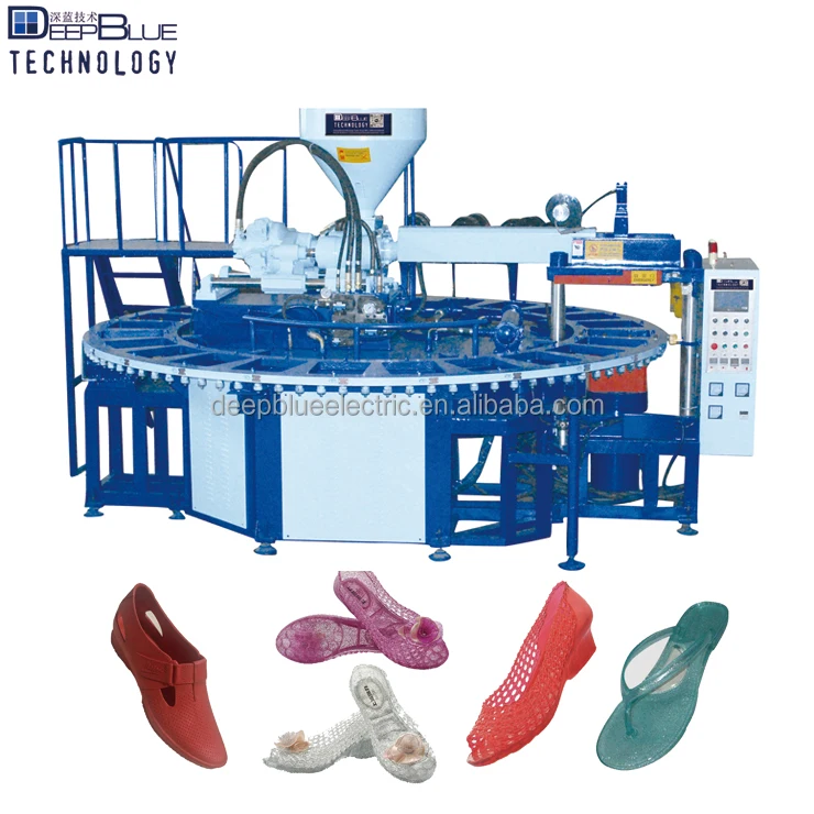 One Color Single Color 12 Stations 24 Stations PVC Crystal Shoes Jelly Shoes Moulding Machine