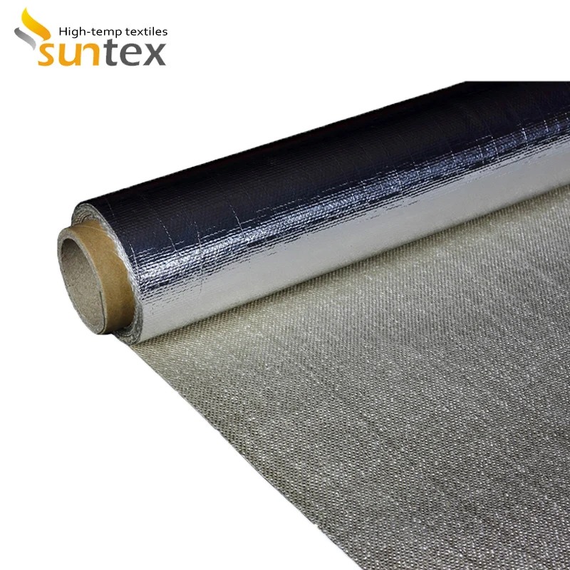 High Temperature Aluminum Foil Fiberglass Fabrics For Welding/fire Protection And Thermal Insulation