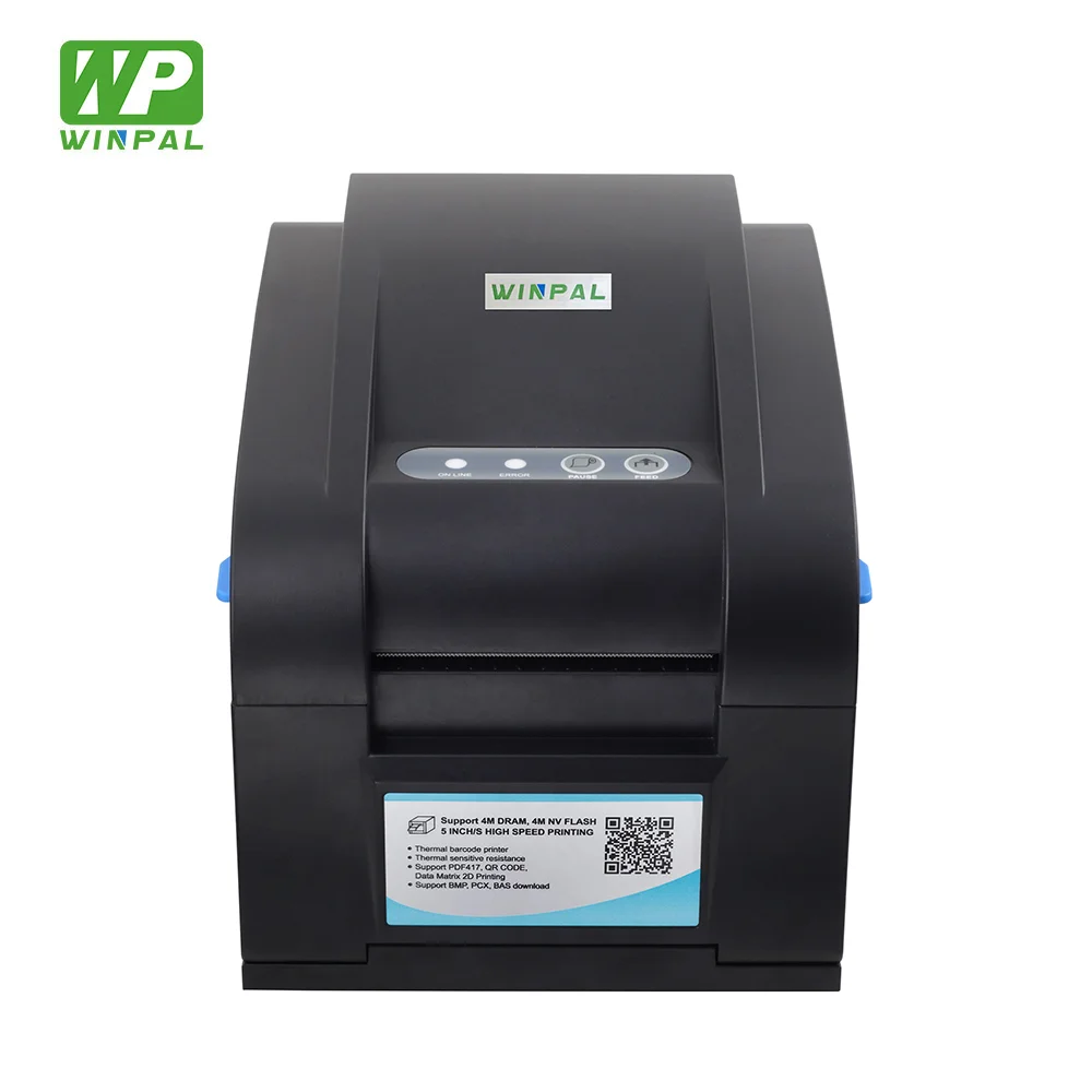 Winpal WPL80 2 in 1 Label and Receipt Printer Auto Cutter Android Apk Download POS Thermal Printer 80mm With Power Adapter