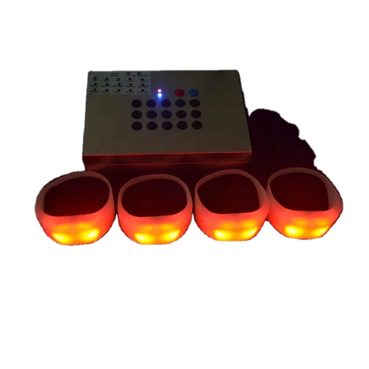 Festival Concert Event Frequency Dmx Glow Wristband Remote Controlled Led Bracelet