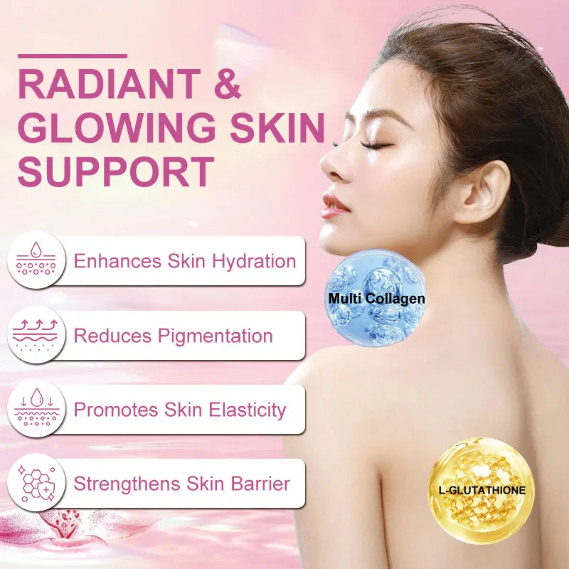 WinsTown Gluta Glow Powder SPARKLE Vitamin C Biotin Multi Collagen  L-GLUTATHIONE Powder