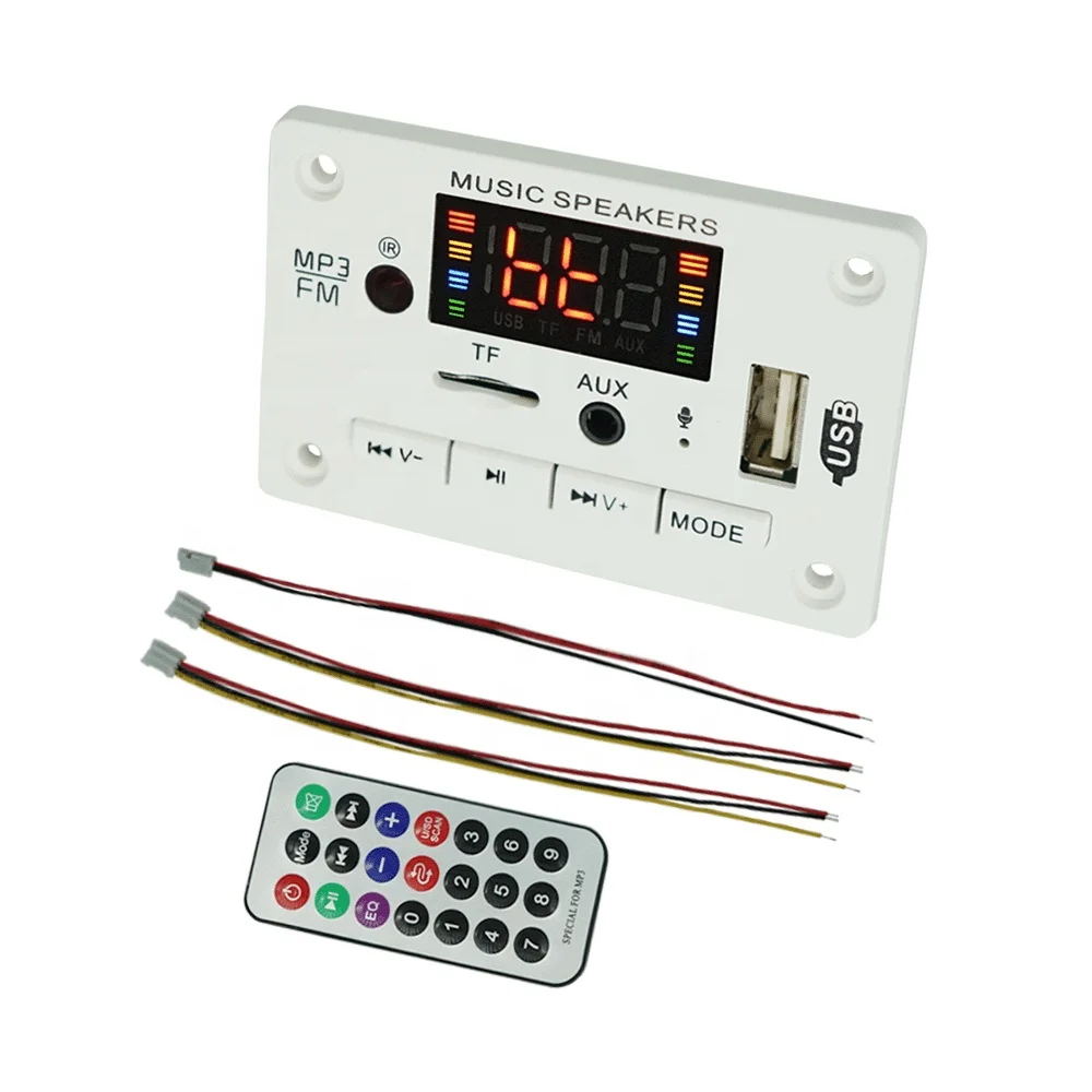 Dab Bluetooth Wirelesst BT Circuit Board Diagram MP3 Player Decoder FM Radio USB Kit Audio Module PCBA 12V