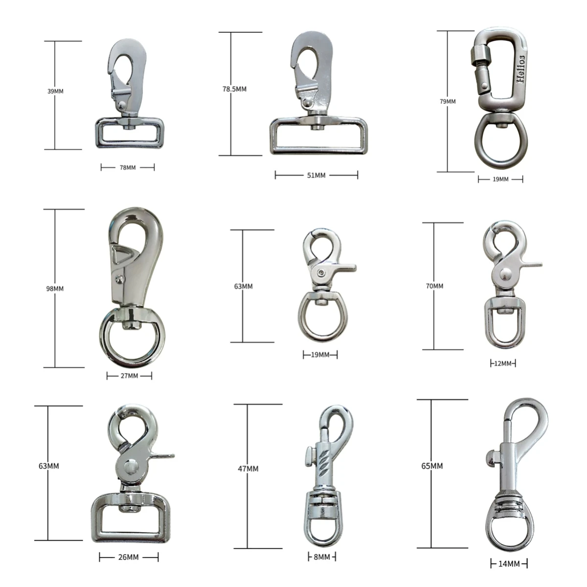 Custom Dog Lead Clips Snap Hook Metal Pet Leash Buckle For Dog Leash ...