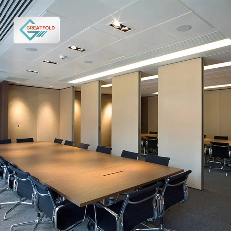 Manual Movable Pivoting Wall Partition Telescopic Mechanism Operable Sliding Partition for Office Meeting Room Schools Hospitals