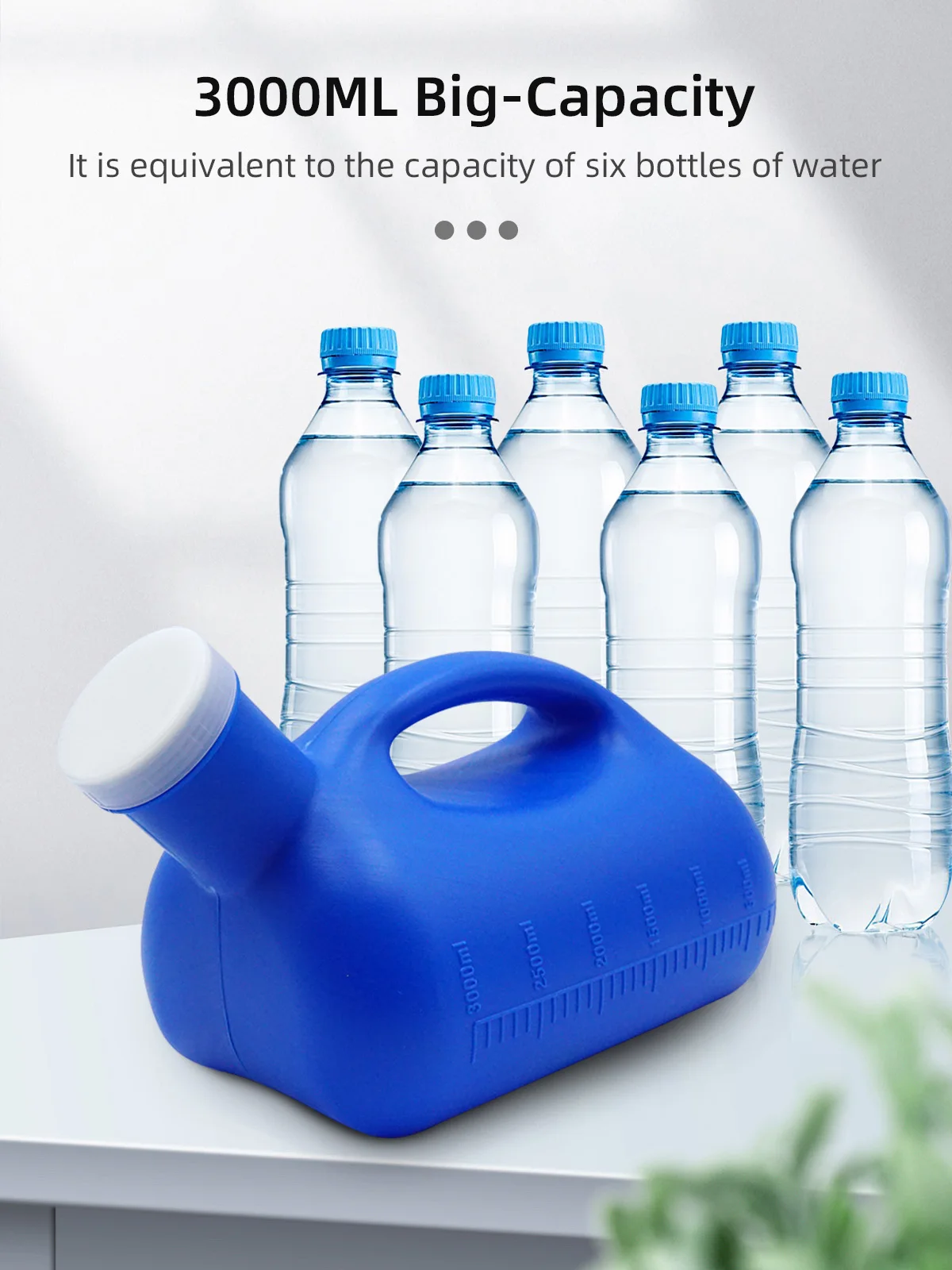 Wholesale Modern Plastic Home Care Men's Urinal Bottle Spill Proof Reu - product detail 1