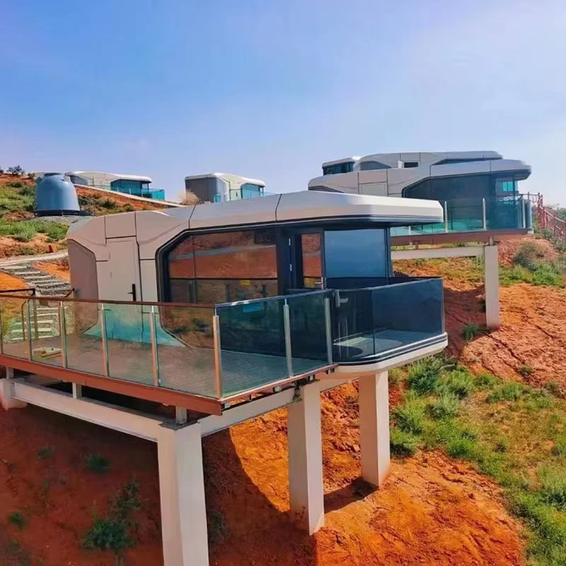Space Capsule House Shipping Container Container House Extendable With Bathroom Office Pod Cabin